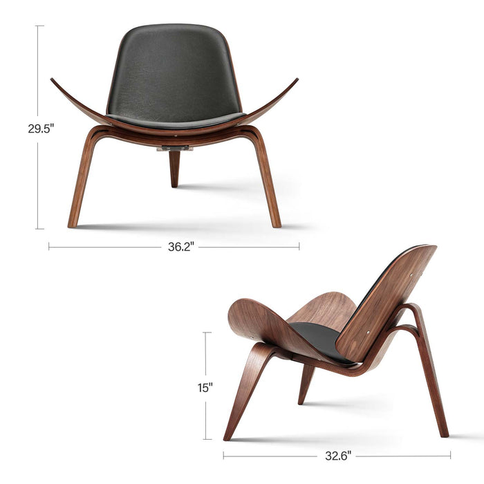 Dagmar - Modern Nordic Wooden Chair Accent Chairs Reading Chair  BO-HA   