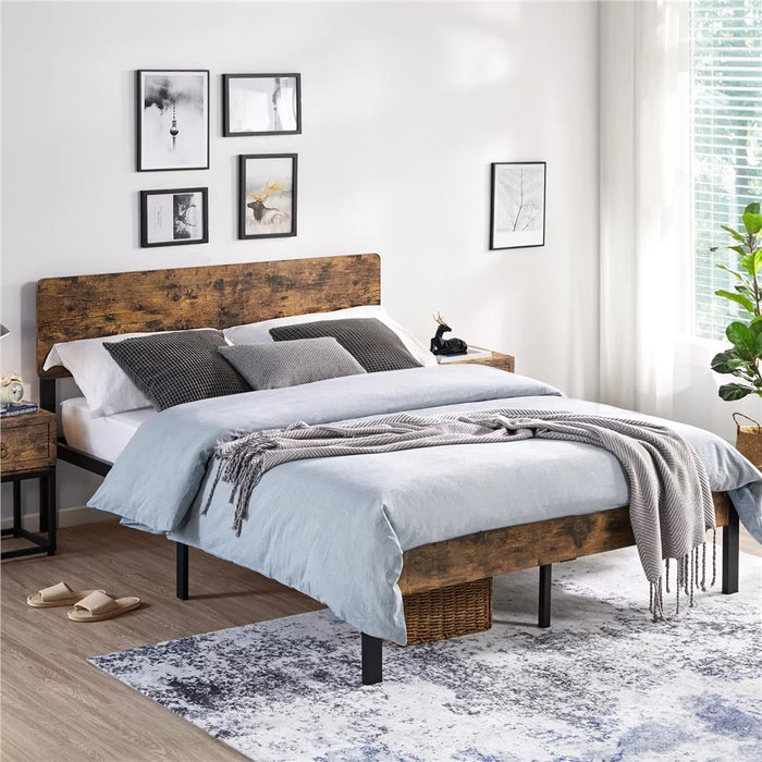 Stig - Nordic Wooden Bed Frame Queen Bed Frame with Storage  BO-HA   