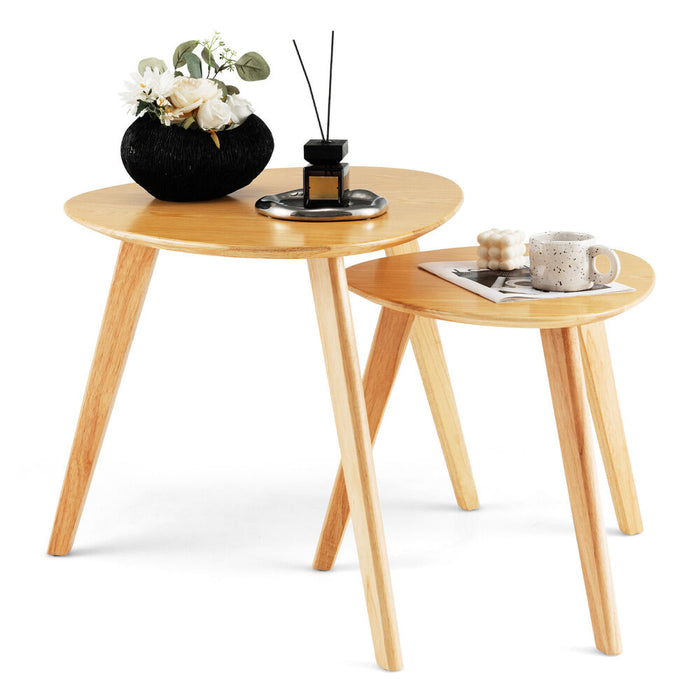 Gorm - Small Round Coffee Table Set of 2 Oval Coffee Table  BO-HA Default Title  
