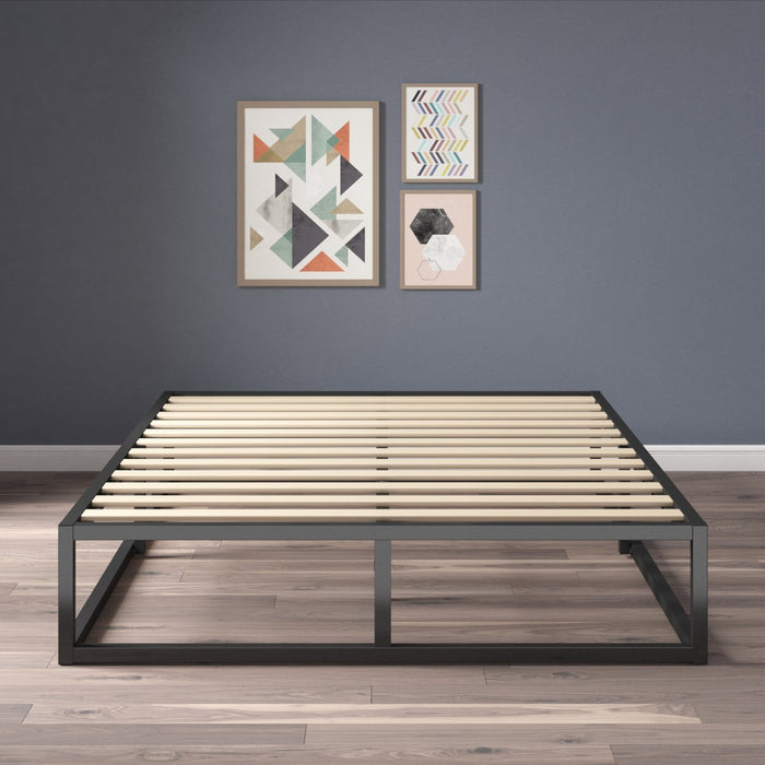 Ingvar - Modern Studio Platform Twin Bed Frame Metal Bed Frame  BO-HA   
