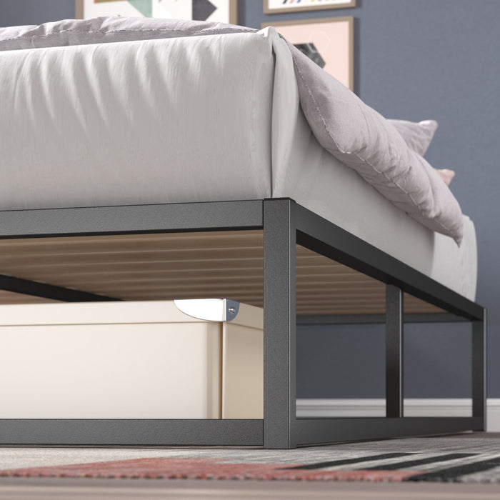 Ingvar - Modern Studio Platform Twin Bed Frame Metal Bed Frame  BO-HA   
