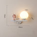 Leevi - Nursery Light Fixture Childrens Lighting  BO-HA Angel Left White