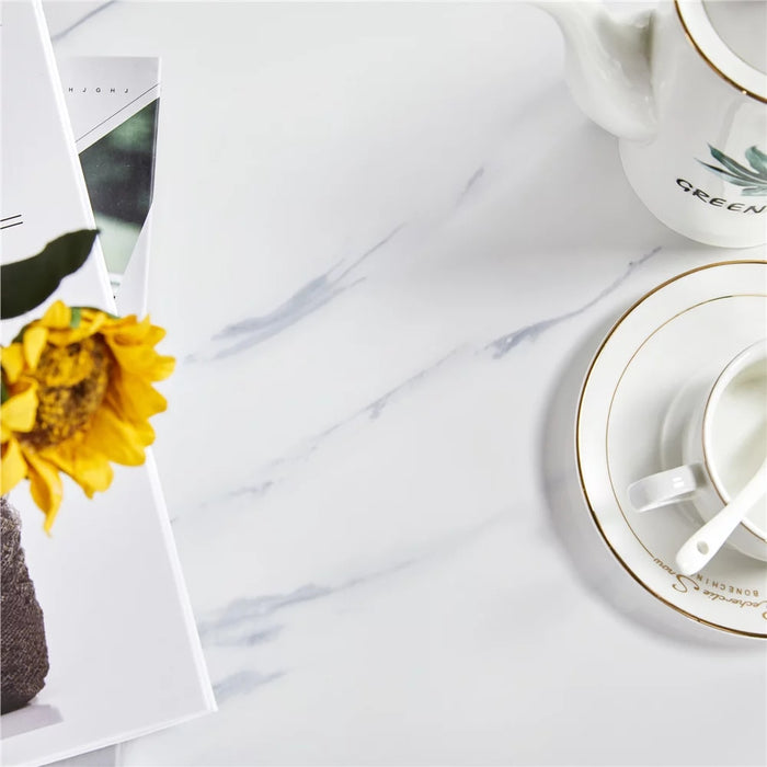 Sivert - Modern Oval Coffee Table Faux Marble  BO-HA   