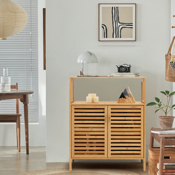 Fredrika - Bamboo Wood Storage Cabinets Bathroom Cabinets  BO-HA   