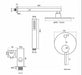Safie - Wall Mounted Rain Shower Head Set  BO-HA   