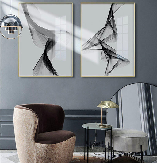 "Nakskov's Black & White" - Stretched Canvas  BO-HA   