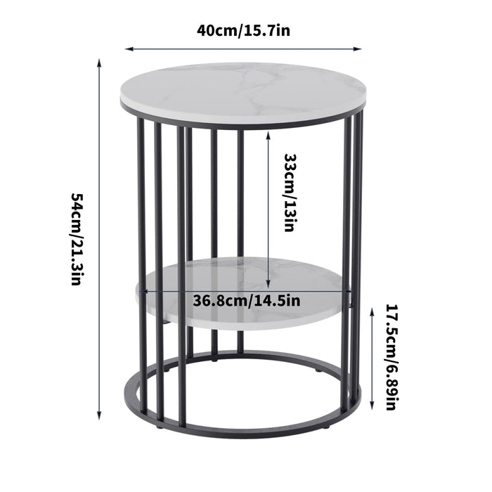 Hjalmar - Oval Coffee Table Small Round Coffee Table  BO-HA   