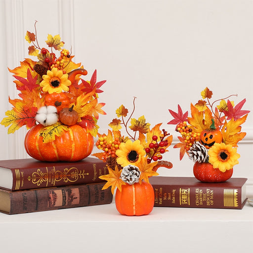 Hakon - Artificial Pumpkin Sunflower Ornament Fall Decor Sale Bedroom Decor Fall Home Decor Fall Decor 2023  BO-HA   