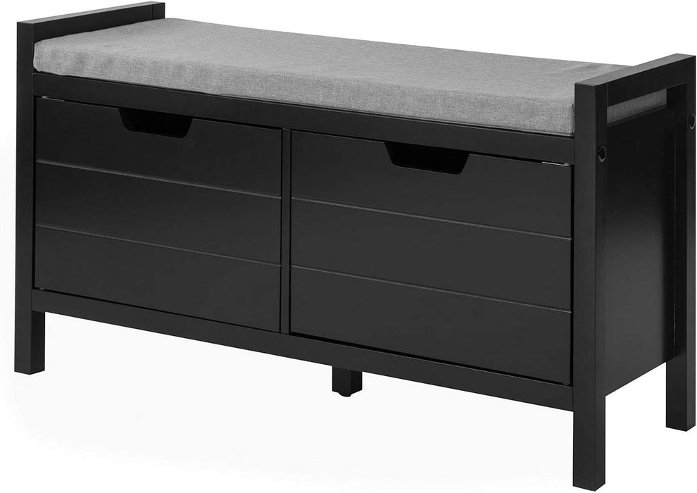 Ottilia - Storage Bench with Drawers Shoe Cabinet Entryway Shoe Storage Cabinet  BO-HA Black  